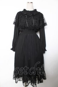 axes femme / ヴィンテージ風ドレス F 黒 Y-25-12-04-123-AX-OP-SZ-ZY