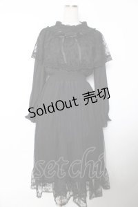 axes femme / ヴィンテージ風ドレス F 黒 Y-25-12-04-123-AX-OP-SZ-ZI