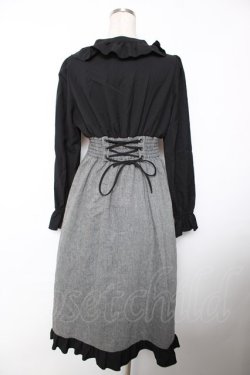 画像2: axes femme / ハイウエストドッキングワンピース F グレー Y-25-12-04-124-AX-OP-SZ-ZY