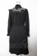 画像2: axes femme / 刺繍襟ワンピース F 黒 Y-25-12-04-126-AX-OP-SZ-ZY (2)