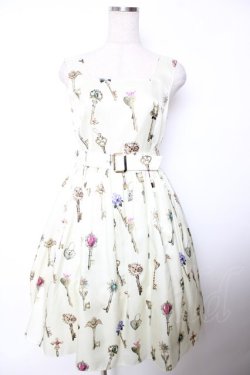 画像1: MILK / ラビリンスKeyジャンスカ  アイボリー Y-25-12-04-128-ML-OP-SZ-ZY