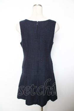 画像2: LODISPOTTO / ツイードジャンパースカート M 紺 Y-25-12-04-129-LO-OP-SZ-ZY