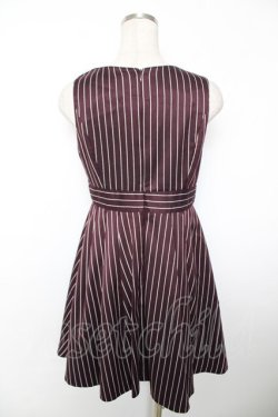 画像2: Ank Rouge / ウエスト刺繍ストライプワンピース M ワイン Y-25-12-04-130-CA-OP-SZ-ZY
