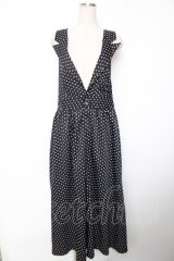 ALGONQUINS / ドット柄サロペット F 黒 Y-25-12-04-132-AL-OP-SZ-ZY