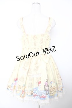 画像2: Angelic Pretty / Honey Cakeラウンドジャンパースカート  イエロー Y-25-12-04-140-AP-OP-SZ-ZY