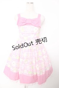 Angelic Pretty / ホイップマジック胸リボンジャンパースカート  ピンク Y-25-12-04-141-AP-OP-SZ-ZY