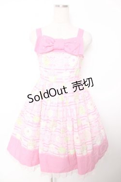 画像1: Angelic Pretty / ホイップマジック胸リボンジャンパースカート  ピンク Y-25-12-04-141-AP-OP-SZ-ZY