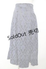 axes femme POETIQUE / オーナメント柄スカート M 紺 Y-25-12-04-142-AX-SK-SZ-ZI