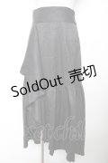 axes femme POETIQUE / ラッフルフリルマーメイドスカート M 黒 Y-25-12-04-144-AX-SK-SZ-ZY