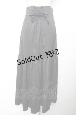 画像2: axes femme POETIQUE / ラッフルフリルマーメイドスカート M 黒 Y-25-12-04-144-AX-SK-SZ-ZY