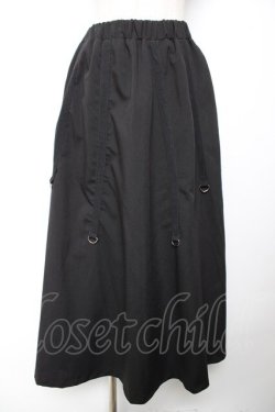 画像1: Drug Honey / Dリング付きスカート  黒 Y-25-12-04-153-PU-SK-SZ-ZY