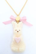Q-pot. / ミルクなうさぎクッキーネックレス  ミルク Y-25-12-04-014-QP-AC-SZ-ZY