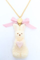 Q-pot. / ミルクなうさぎクッキーネックレス  ミルク Y-25-12-04-014-QP-AC-SZ-ZY