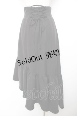 画像2: axes femme POETIQUE / アシメフリルマーメイドスカート M 黒 Y-25-12-04-154-AX-SK-SZ-ZY