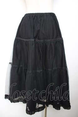 画像2: ALICE and the PIRATES / ロングハードチュールパニエ  黒 Y-25-12-04-155-PA-SK-SZ-ZY