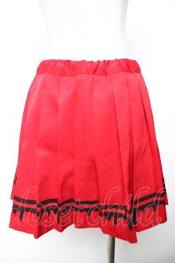 画像2: LISTEN FLAVOR / メルティーラインプリーツスカート  赤 Y-25-12-04-156-PU-SK-SZ-ZY