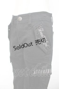 画像3: GHOST of HARLEM / ポケット刺繍パンツ M 黒 Y-25-12-04-157-GL-PA-SZ-ZY