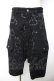 画像1: MINT NeKO / プリント総柄ハーフパンツ  黒 Y-25-12-04-158-HN-PA-SZ-ZY (1)
