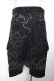 画像2: MINT NeKO / プリント総柄ハーフパンツ  黒 Y-25-12-04-158-HN-PA-SZ-ZY (2)