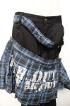 画像3: SEX POT ReVeNGe / チェック柄スカートボンテージパンツ L 黒×青 Y-25-12-04-159-SP-PA-SZ-ZI (3)