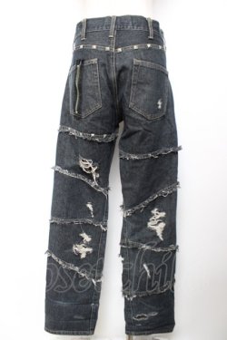 画像2: Deorart / ダメージ加工入りデニムパンツ S 黒 Y-25-12-04-161-PU-PA-SZ-ZY