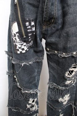 画像3: Deorart / ダメージ加工入りデニムパンツ S 黒 Y-25-12-04-161-PU-PA-SZ-ZY