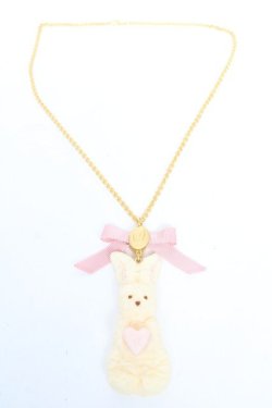 画像3: Q-pot. / ミルクなうさぎクッキーネックレス  ミルク Y-25-12-04-014-QP-AC-SZ-ZY