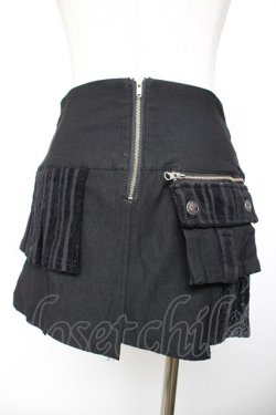 画像2: Ozz On / 龍ptベルトデザインスカート  黒 Y-25-12-04-167-OO-SK-SZ-ZY