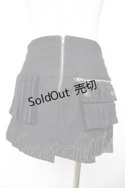 画像2: Ozz On / 龍ptベルトデザインスカート  黒 Y-25-12-04-167-OO-SK-SZ-ZY