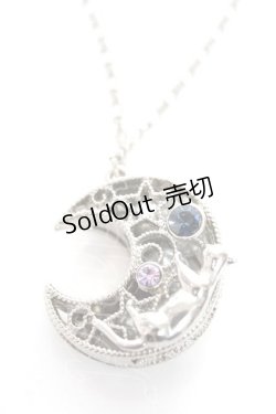 画像1: axes femme / ムーンキャット ネックレス  シルバー Y-25-12-04-019-AX-AC-SZ-ZY