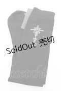 HN+nois / クロスptニーハイソックス  黒 Y-25-12-04-025-HN-ZA-SZ-ZY