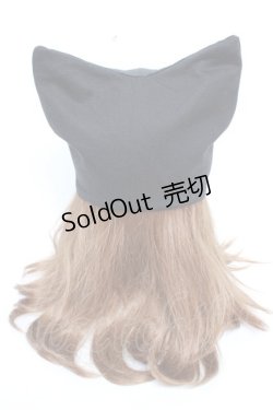 画像4: ALGONQUINS / 刺繍入りネコ耳帽子  黒 Y-25-12-04-027-AL-AC-SZ-ZY