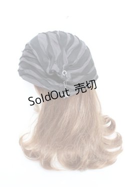 画像2: PEACE NOW / /ボーダーネコ耳帽子  黒×グレー Y-25-12-04-028-PU-AC-SZ-ZY