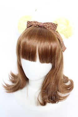 画像1: Angelic Pretty / Honey Bear's Cafeカチューシャ  ブラウン Y-25-12-04-029-AP-AC-SZ-ZY