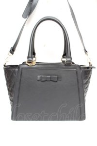 ｍ petit by misako / サンリオキャラクターズ チャーム付き 2way バッグ  中黒 Y-25-12-04-032-LO-ZA-SZ-ZY