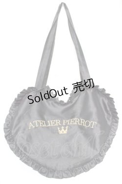 画像1: ATELIER PIERROT / Heart Frill Tote Bag  黒 Y-25-12-04-033-EL-BG-SZ-ZY