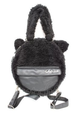 画像1: HELL CAT PUNKS / ネコミミファーバッグ  黒 Y-25-12-04-034-PU-BG-SZ-ZY