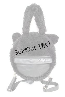 画像1: HELL CAT PUNKS / ネコミミファーバッグ  黒 Y-25-12-04-034-PU-BG-SZ-ZY