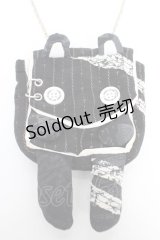 HN+nois / うさぎミニポシェット  黒 Y-25-12-04-037-HN-ZA-SZ-ZY