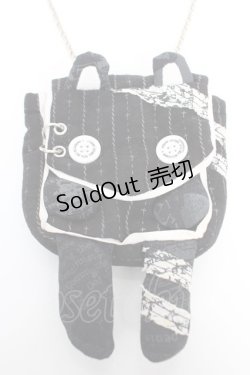 画像1: HN+nois / うさぎミニポシェット  黒 Y-25-12-04-037-HN-ZA-SZ-ZY