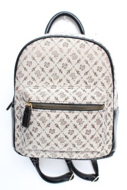 画像1: axes femme / モノグラム柄ミニリュック F 黒 Y-25-12-05-040-AX-BG-SZ-ZY