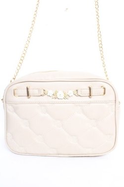 画像1: axes femme / バラ刺繍キルトショルダーバック F グレージュ Y-25-12-05-043-AX-BG-SZ-ZY