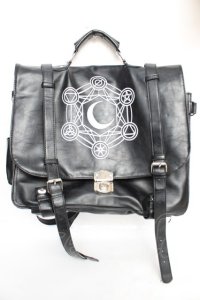 Restyle / 六芒星刺繍バック  黒 Y-25-12-05-045-GO-BG-SZ-ZY