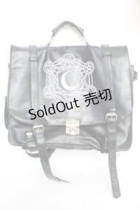 Restyle / 六芒星刺繍バック  黒 Y-25-12-05-045-GO-BG-SZ-ZY