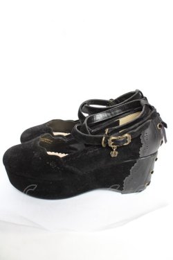 画像2: axes femme POETIQUE / 厚底ボリュームヒールパンプス  黒 Y-25-12-05-046-AX-SH-SZ-ZY