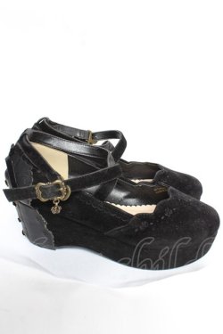 画像4: axes femme POETIQUE / 厚底ボリュームヒールパンプス  黒 Y-25-12-05-046-AX-SH-SZ-ZY