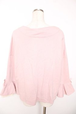 画像2: Cherir la femme / 袖リボンスウェットトップス M ピンク Y-25-12-05-051-LO-TO-SZ-ZY
