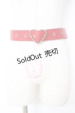 画像1: To Alice / ハートバックルベルト  赤 Y-25-12-05-010-LO-ZA-SZ-ZY