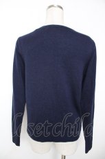 画像2: Cherir la femme / くまポケットカーディガン M 紺 Y-25-12-05-055-LO-TO-SZ-ZT507 (2)