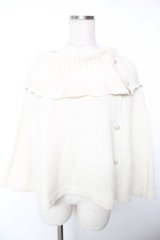 axes femme / ニットケープ F 生成り Y-25-12-05-057-AX-TO-SZ-ZY